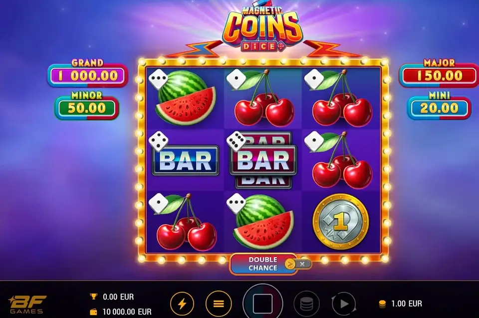 Magnetic Coins Dice Slot