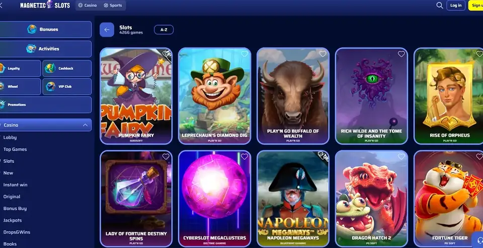 MagneticSlots Slots Lobby